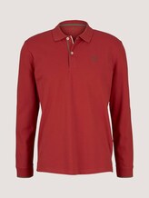 poloshirt met lange mouwen - Mannen - chili oil red poloshirt met lange mouwen - Mannen - chili oil red - 7 - TOM TAILOR