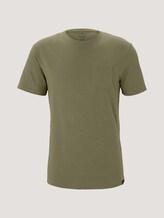 T-Shirt mit Bio-Baumwolle - Männer - Light Oak Leaf Melange T-Shirt mit Bio-Baumwolle - Männer - Light Oak Leaf Melange - 7 - TOM TAILOR