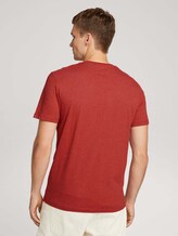 T-shirt van biologisch katoen - Mannen - chili red white melange T-shirt van biologisch katoen - Mannen - chili red white melange - 2 - TOM TAILOR