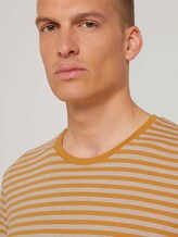 Gestreiftes T-Shirt mit Bio-Baumwolle - Männer - flame brown melange stripe Gestreiftes T-Shirt mit Bio-Baumwolle - Männer - flame brown melange stripe - 9 - TOM TAILOR