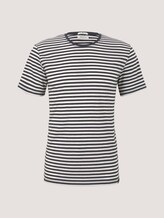 Gestreept t-shirt van biologisch katoen - Mannen - navy melange stripe Gestreept t-shirt van biologisch katoen - Mannen - navy melange stripe - 7 - TOM TAILOR