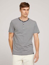 Gestreiftes T-Shirt mit Bio-Baumwolle - Männer - navy melange stripe Gestreiftes T-Shirt mit Bio-Baumwolle - Männer - navy melange stripe - 1 - TOM TAILOR