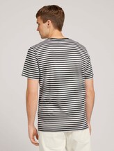 Gestreiftes T-Shirt mit Bio-Baumwolle - Männer - navy melange stripe Gestreiftes T-Shirt mit Bio-Baumwolle - Männer - navy melange stripe - 2 - TOM TAILOR
