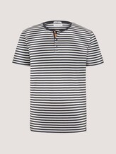 Gestreiftes T-Shirt mit Bio-Baumwolle - Männer - navy melange stripe Gestreiftes T-Shirt mit Bio-Baumwolle - Männer - navy melange stripe - 7 - TOM TAILOR
