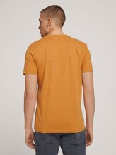 henley T-shirt met borstzak - Mannen - yellow white base melange henley T-shirt met borstzak - Mannen - yellow white base melange - 2 - TOM TAILOR