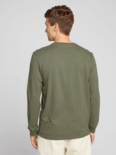 Langarmshirt mit Bio-Baumwolle - Männer - Light Oak Leaf Melange Langarmshirt mit Bio-Baumwolle - Männer - Light Oak Leaf Melange - 2 - TOM TAILOR