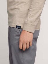Langarmshirt mit Bio-Baumwolle - Männer - cosy soft beige melange Langarmshirt mit Bio-Baumwolle - Männer - cosy soft beige melange - 9 - TOM TAILOR