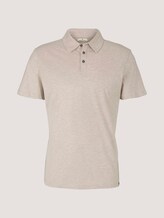 Poloshirt in Melange Optik - Männer - cosy soft beige melange Poloshirt in Melange Optik - Männer - cosy soft beige melange - 7 - TOM TAILOR