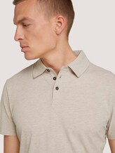 Poloshirt in Melange Optik - Männer - cosy soft beige melange Poloshirt in Melange Optik - Männer - cosy soft beige melange - 9 - TOM TAILOR