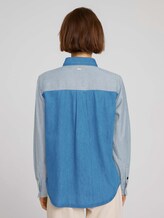 Jeansbluse aus Bio-Baumwolle - Frauen - bright blue denim Jeansbluse aus Bio-Baumwolle - Frauen - bright blue denim - 2 - TOM TAILOR Denim