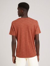 Fein gestreiftes T-Shirt - Männer - chili red inject stripe Fein gestreiftes T-Shirt - Männer - chili red inject stripe - 2 - TOM TAILOR