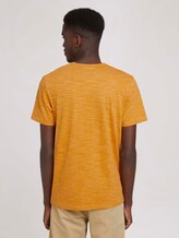 fijn gestreept T-shirt - Mannen - flame brown injected stripe fijn gestreept T-shirt - Mannen - flame brown injected stripe - 2 - TOM TAILOR
