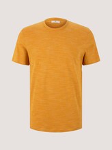 fijn gestreept T-shirt - Mannen - flame brown injected stripe fijn gestreept T-shirt - Mannen - flame brown injected stripe - 7 - TOM TAILOR