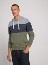 Gestreepte hoodie - Mannen - Oak Leaf Green Gestreepte hoodie - Mannen - Oak Leaf Green - 5 - TOM TAILOR