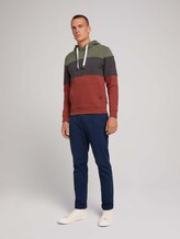 gestreifter Hoodie - Männer - chili oil red gestreifter Hoodie - Männer - chili oil red - 3 - TOM TAILOR