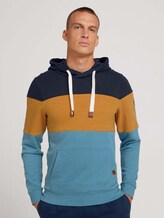 gestreifter Hoodie - Männer - smokey aqua gestreifter Hoodie - Männer - smokey aqua - 1 - TOM TAILOR