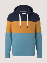 gestreifter Hoodie - Männer - smokey aqua gestreifter Hoodie - Männer - smokey aqua - 7 - TOM TAILOR