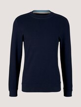 basic sweatshirt - Mannen - Sky Captain Blue basic sweatshirt - Mannen - Sky Captain Blue - 7 - TOM TAILOR