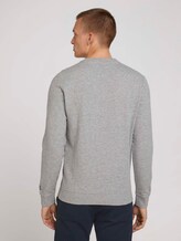 Basic Sweatshirt - Männer - Middle Grey Melange Basic Sweatshirt - Männer - Middle Grey Melange - 2 - TOM TAILOR