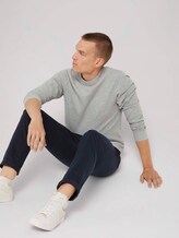Basic Sweatshirt - Männer - Middle Grey Melange Basic Sweatshirt - Männer - Middle Grey Melange - 5 - TOM TAILOR