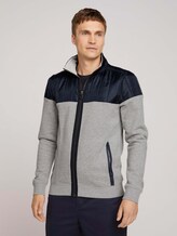jas met opstaande kraag - Mannen - Middle Grey Melange jas met opstaande kraag - Mannen - Middle Grey Melange - 1 - TOM TAILOR