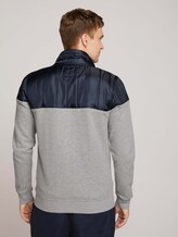jas met opstaande kraag - Mannen - Middle Grey Melange jas met opstaande kraag - Mannen - Middle Grey Melange - 2 - TOM TAILOR