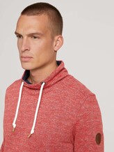 Sweatshirt mit Wickelkragen - Männer - chili red multi grindle Sweatshirt mit Wickelkragen - Männer - chili red multi grindle - 9 - TOM TAILOR