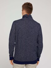 sweater met wikkelkraag - Mannen - sky navy multi grindle sweater met wikkelkraag - Mannen - sky navy multi grindle - 2 - TOM TAILOR