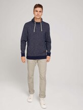sweater met wikkelkraag - Mannen - sky navy multi grindle sweater met wikkelkraag - Mannen - sky navy multi grindle - 3 - TOM TAILOR