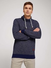 sweater met wikkelkraag - Mannen - sky navy multi grindle sweater met wikkelkraag - Mannen - sky navy multi grindle - 5 - TOM TAILOR