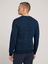 sweatshirt met patroon - Mannen - sky navy corn design sweatshirt met patroon - Mannen - sky navy corn design - 2 - TOM TAILOR