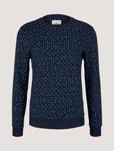 sweatshirt met patroon - Mannen - sky navy corn design sweatshirt met patroon - Mannen - sky navy corn design - 7 - TOM TAILOR