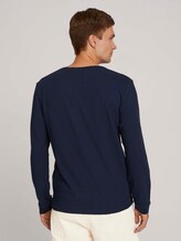 strukturiertes Langarmshirt - Männer - Sky Captain Blue strukturiertes Langarmshirt - Männer - Sky Captain Blue - 2 - TOM TAILOR