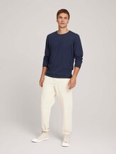 strukturiertes Langarmshirt - Männer - Sky Captain Blue strukturiertes Langarmshirt - Männer - Sky Captain Blue - 3 - TOM TAILOR