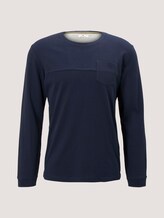 strukturiertes Langarmshirt - Männer - Sky Captain Blue strukturiertes Langarmshirt - Männer - Sky Captain Blue - 7 - TOM TAILOR