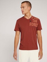 T-Shirt mit Print - Männer - chili oil red T-Shirt mit Print - Männer - chili oil red - 5 - TOM TAILOR