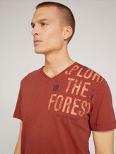 T-Shirt mit Print - Männer - chili oil red T-Shirt mit Print - Männer - chili oil red - 9 - TOM TAILOR