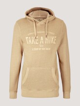 Hoodie mit Print - Männer - Beach Sand Hoodie mit Print - Männer - Beach Sand - 7 - TOM TAILOR