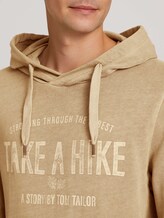 Hoodie mit Print - Männer - Beach Sand Hoodie mit Print - Männer - Beach Sand - 9 - TOM TAILOR