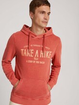 Hoodie mit Print - Männer - chili oil red Hoodie mit Print - Männer - chili oil red - 5 - TOM TAILOR
