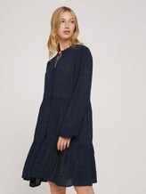 Kleid mit Raffungen - Frauen - Sky Captain Blue Kleid mit Raffungen - Frauen - Sky Captain Blue - 1 - TOM TAILOR Denim