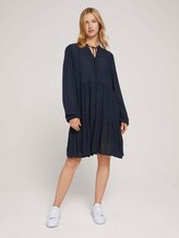 Kleid mit Raffungen - Frauen - Sky Captain Blue Kleid mit Raffungen - Frauen - Sky Captain Blue - 3 - TOM TAILOR Denim