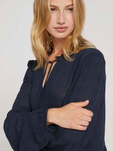 Kleid mit Raffungen - Frauen - Sky Captain Blue Kleid mit Raffungen - Frauen - Sky Captain Blue - 9 - TOM TAILOR Denim