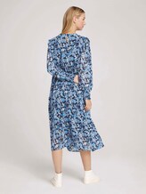 Midi dress with ruffles - Women - blue flower print Midi dress with ruffles - Women - blue flower print - 2 - TOM TAILOR Denim