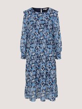 Midi dress with ruffles - Women - blue flower print Midi dress with ruffles - Women - blue flower print - 7 - TOM TAILOR Denim