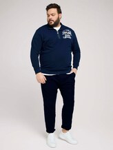 Sweatshirt mit Troyer-Kragen - Männer - Dark Blue Sweatshirt mit Troyer-Kragen - Männer - Dark Blue - 3 - Men Plus