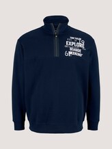 Sweatshirt mit Troyer-Kragen - Männer - Dark Blue Sweatshirt mit Troyer-Kragen - Männer - Dark Blue - 7 - Men Plus