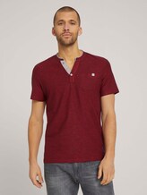 Doppelpack T-Shirt mit Streifen - Männer - cyber grey yarndye stripe Doppelpack T-Shirt mit Streifen - Männer - cyber grey yarndye stripe - 1 - TOM TAILOR