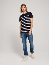 gestreiftes T-Shirt - Männer - Sky Captain Blue gestreiftes T-Shirt - Männer - Sky Captain Blue - 3 - TOM TAILOR Denim