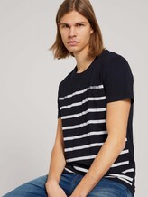 gestreiftes T-Shirt - Männer - Sky Captain Blue gestreiftes T-Shirt - Männer - Sky Captain Blue - 5 - TOM TAILOR Denim